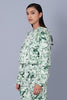 Green Marble Print Cool Off Hoodie