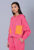 Pop in Bright Sweatshirt with Hoodie