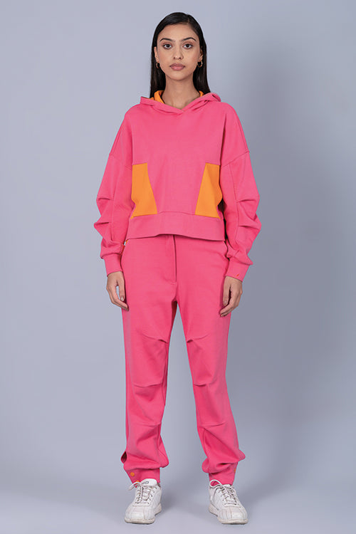 Pop in Bright Sweatshirt with Hoodie
