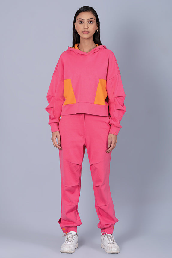 Pop in Bright Sweatshirt with Hoodie