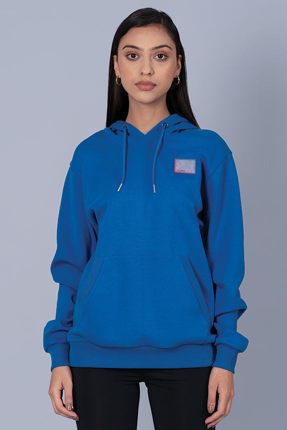 Bae & Me Unisex Snorkel Blue Sweatshirt with Hoodie