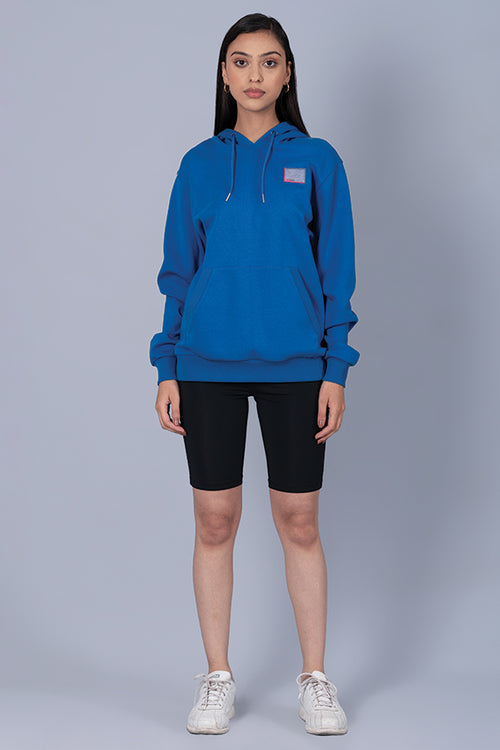 Bae & Me Unisex Snorkel Blue Sweatshirt with Hoodie