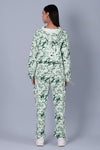 Green Marble Print Cool Off Hoodie