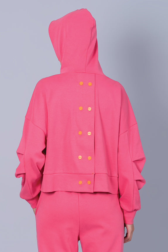 Pop in Bright Sweatshirt with Hoodie