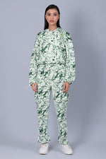 Green Marble Print Cool Off Hoodie