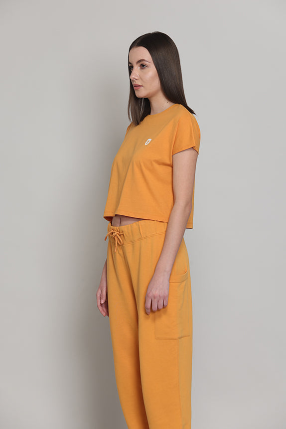 Easy Weekends t-shirt-Mango Sorbet