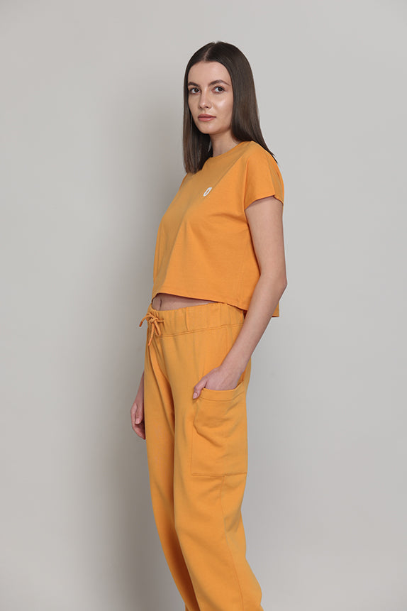 Easy Weekends t-shirt-Mango Sorbet