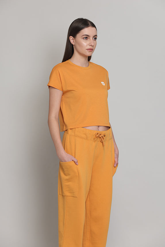Easy Weekends t-shirt-Mango Sorbet