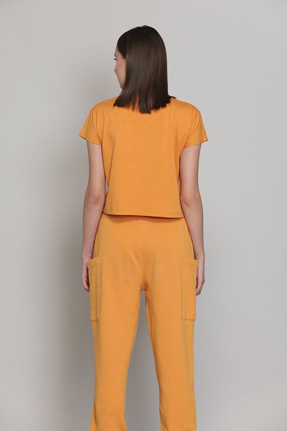 Easy Weekends t-shirt-Mango Sorbet