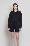 Relaxed Crop Printed Sweatshirt