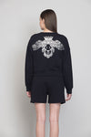 Relaxed Crop Printed Sweatshirt