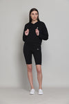 Hibiscus Cropped Hoodie