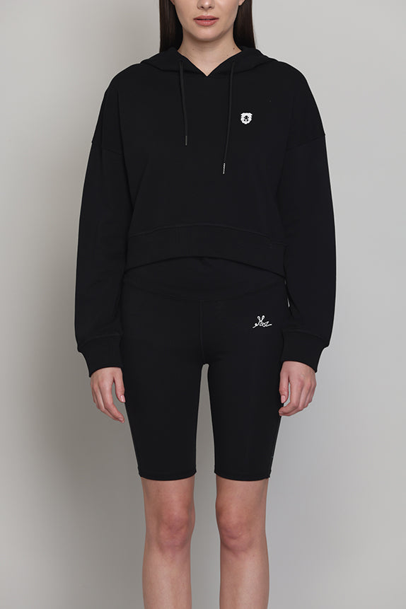 Hibiscus Cropped Hoodie