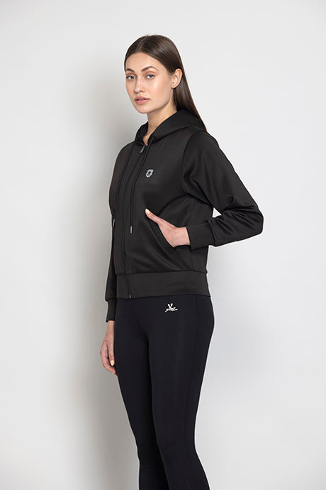 Stunning Black Hoodie Jacket