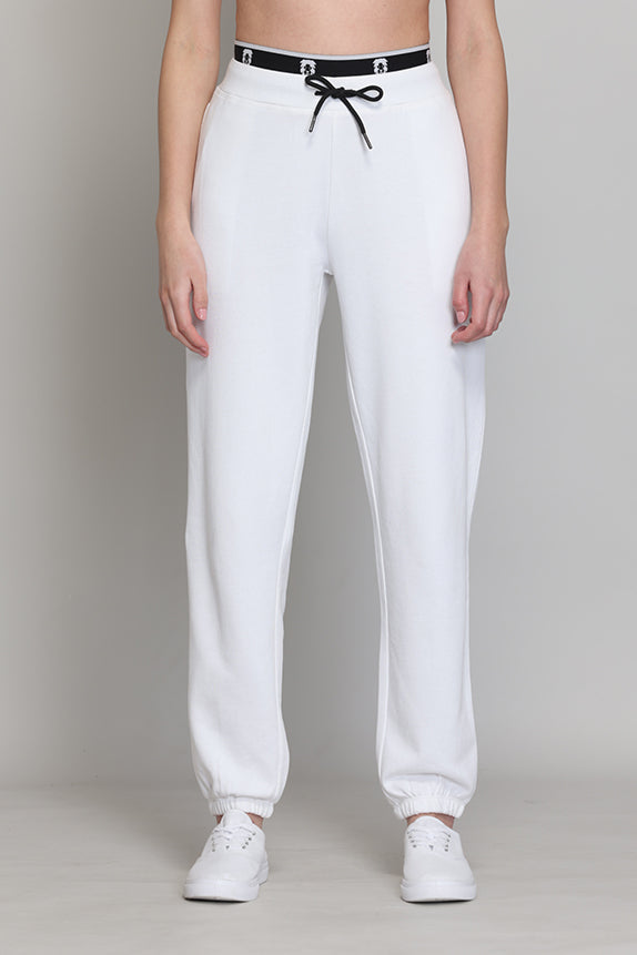 At Leisure White Joggers