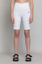 White Rise Cycling Shorts