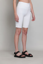 White Rise Cycling Shorts