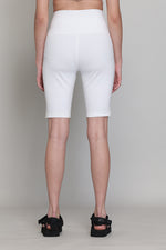 White Rise Cycling Shorts