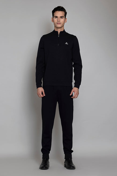 Black Interlock Sweatshirt