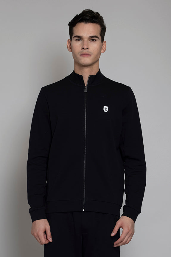 Cotton poly interlock Black Jacket