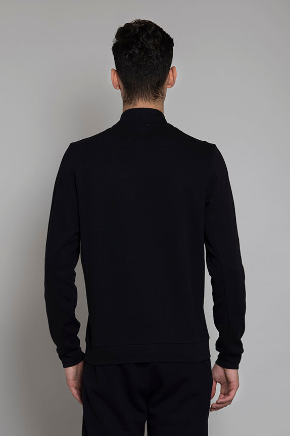 Cotton poly interlock Black Jacket