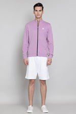 Cotton poly interlock Misty Rose Jacket