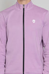 Cotton poly interlock Misty Rose Jacket