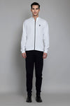 Cotton Poly Interlock White Jacket