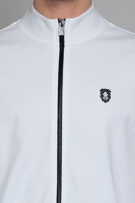 Cotton Poly Interlock White Jacket