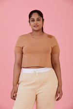 Let Loose Crop Top Indian Tan