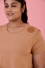 Let Loose Crop Top Indian Tan