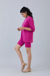 Chill Out Oversized Tops Festival Fuchsia