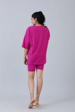 Chill Out Oversized Tops Festival Fuchsia