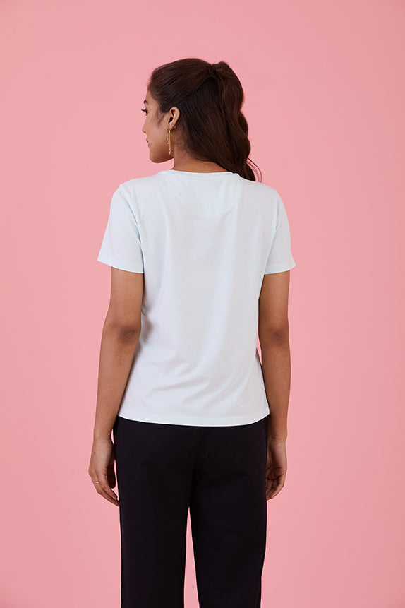 Low-Key Cool T-shirt Blue Glass