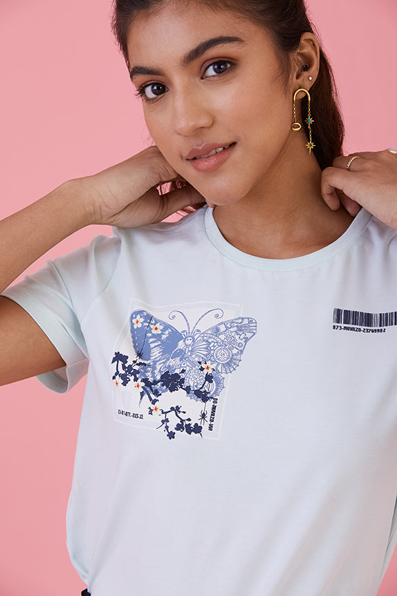 Low-Key Cool T-shirt Blue Glass