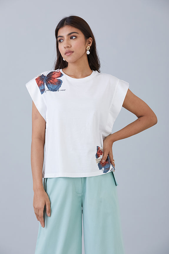 Spread the Wings Top White