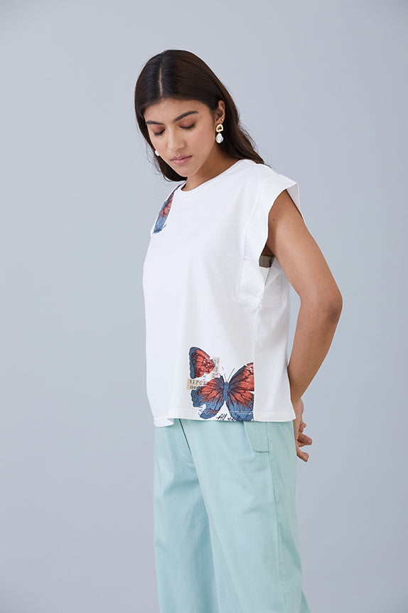 Spread the Wings Top White