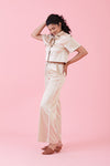 Evenfall Crop Tops Beige