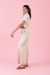 Evenfall Crop Tops Beige