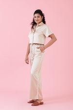 Evenfall Crop Tops Beige