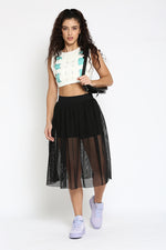 Mesh It Up Top White