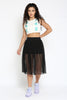 Mesh It Up Top White