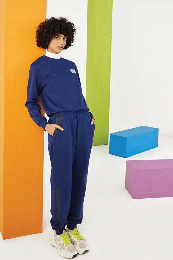 Wander In Leisure Depth Blue Co-ord Set