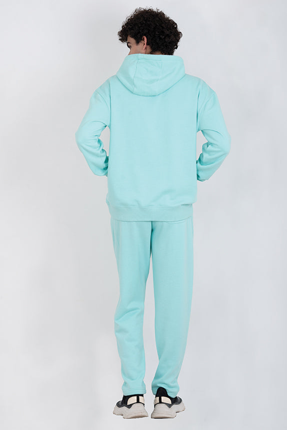 Bae & Me Unisex Sea Green Sweatshirt with Hoodie