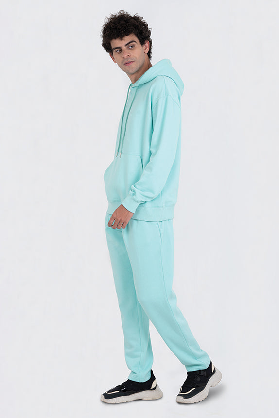 Bae & Me Unisex Sea Green Sweatshirt with Hoodie