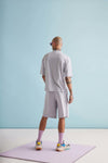 Dapper Zip-up Tee - Digital Mist