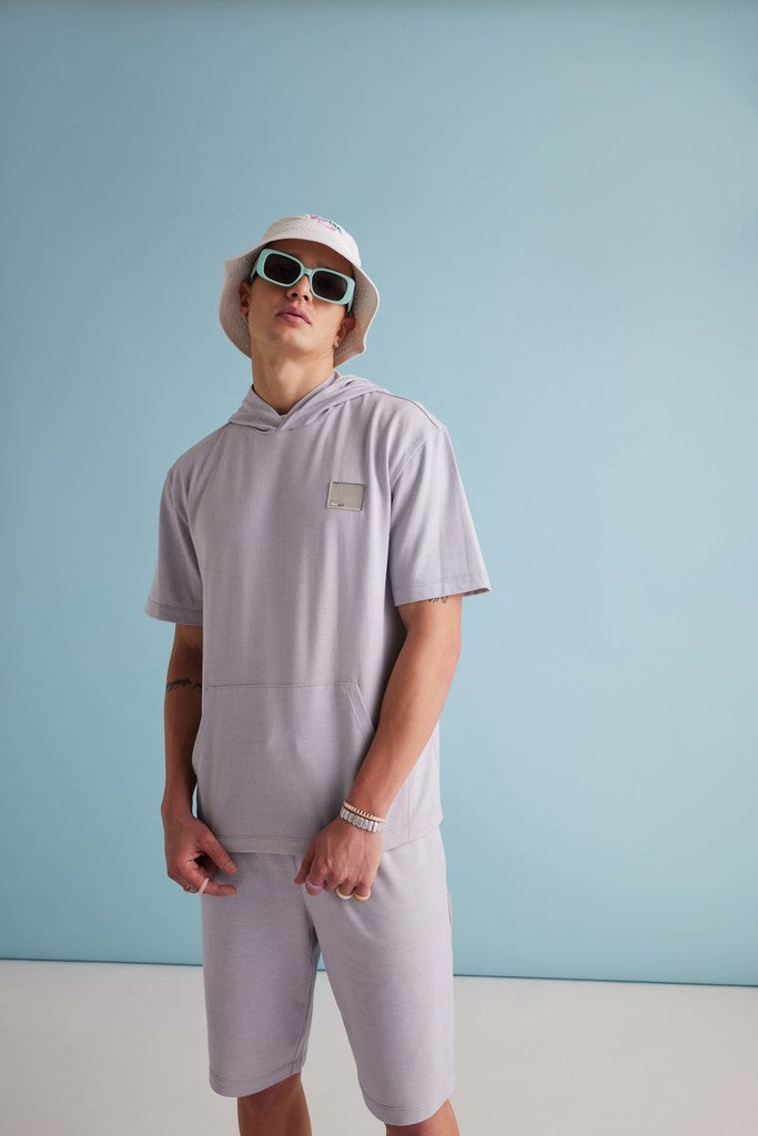 Essential Hooded Co-ord Set - Digital Mist