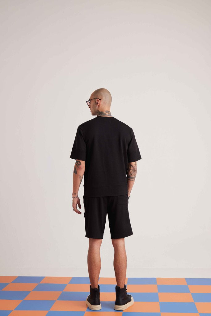 Power Waffle Co-ord Set - Black