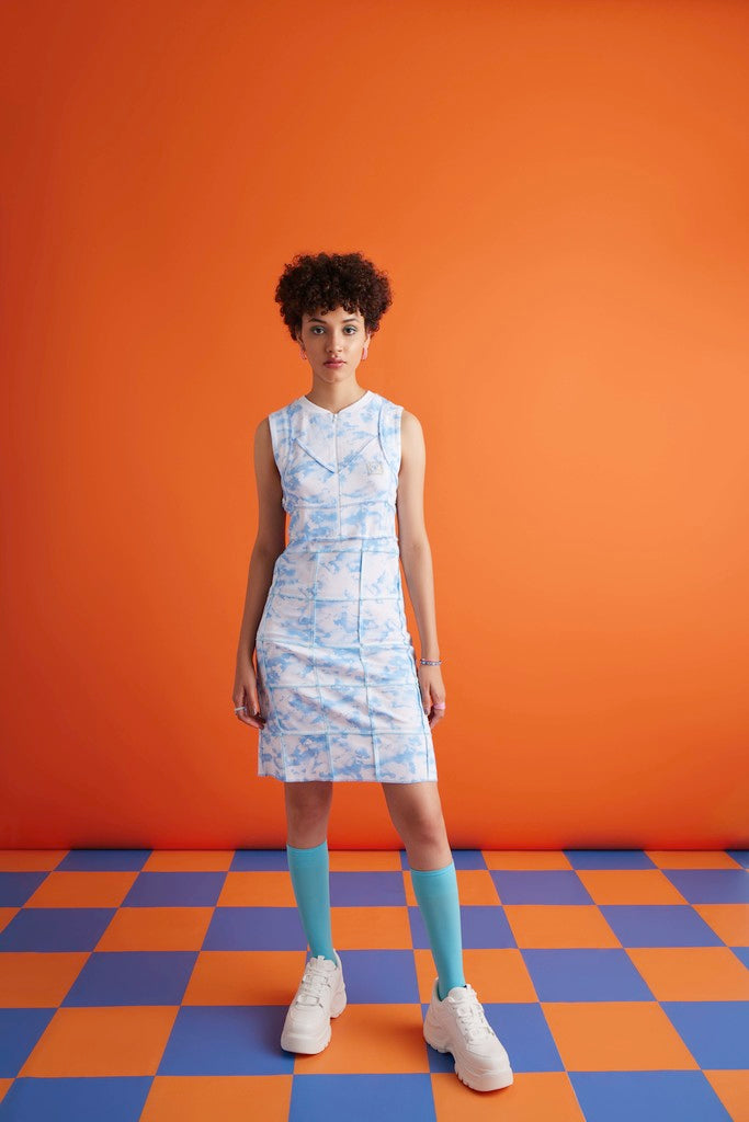 Summer Sky Patch Dress