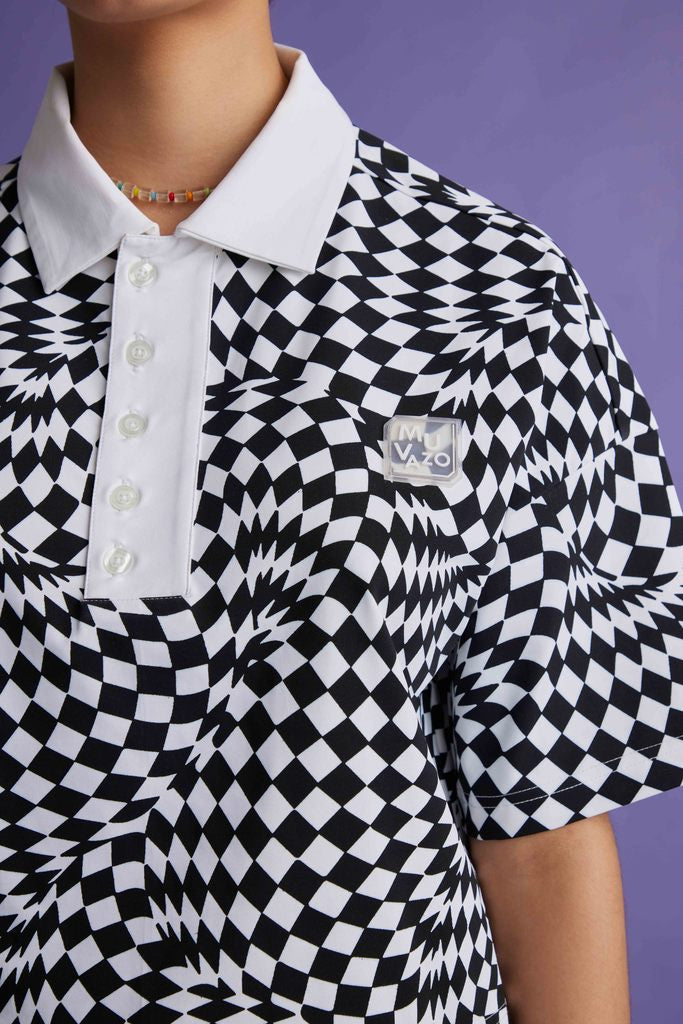 Vibe In Check Shirt - Black